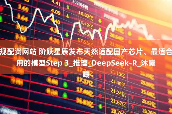 正规配资网站 阶跃星辰发布天然适配国产芯片、最适合应用的模型Step 3_推理_DeepSeek-R_沐曦