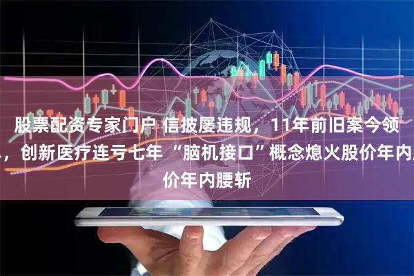 股票配资专家门户 信披屡违规，11年前旧案今领罚单，创新医疗连亏七年 “脑机接口”概念熄火股价年内腰斩